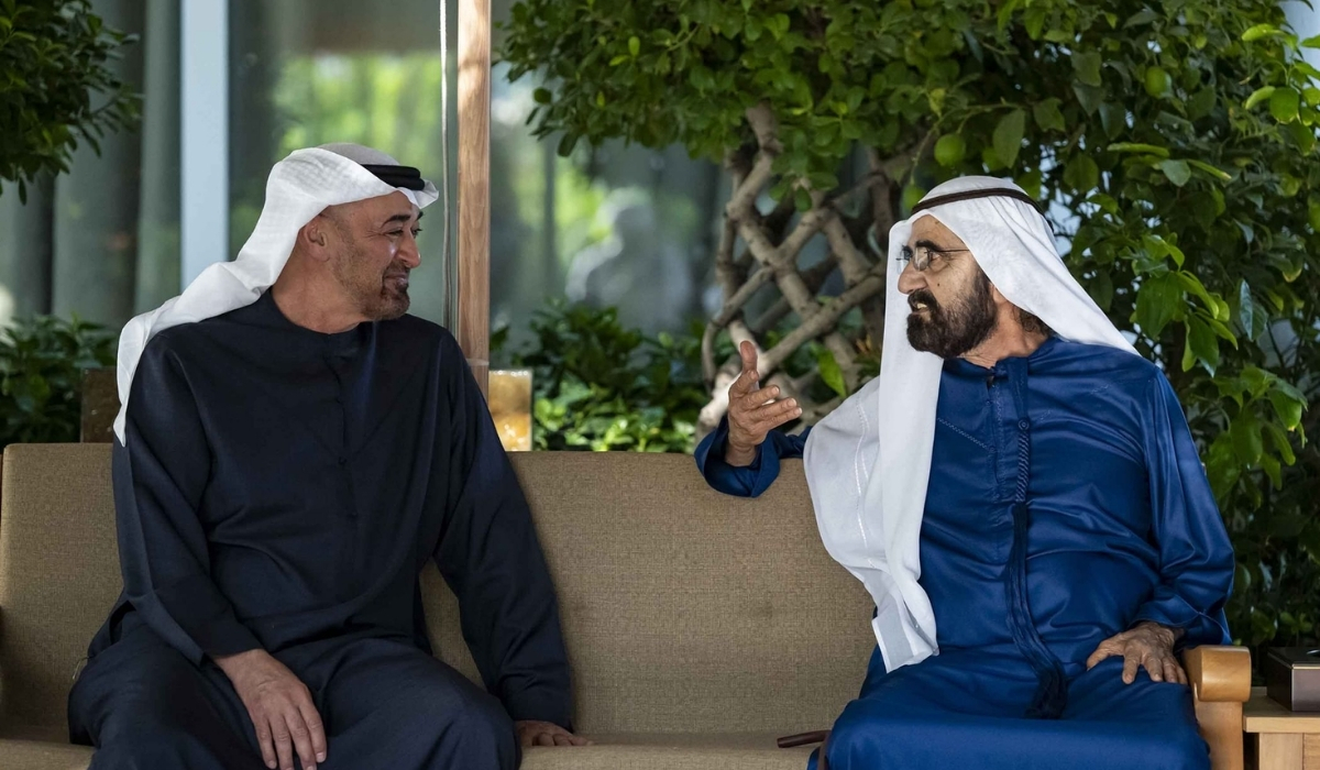 UAE President and Mohammed bin Rashid Meet at Al Marmoom in Dubai